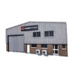 Scale Model Scenery Ultra-Low Relief Modern Industrial Unit Front OO Gauge