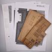 Scale Model Scenery Ultra-Low Relief Modern Industrial Unit Front OO Gauge