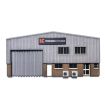 Scale Model Scenery Ultra-Low Relief Modern Industrial Unit Front OO Gauge