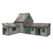 Scale Model Scenery Stoney's Workshops (Set of 3 Buildings) OO Gauge