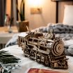 ROKR Wind-Up Locomotive Wooden Model Kit