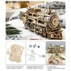 ROKR Wind-Up Locomotive Wooden Model Kit