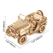 ROKR Army Field Car Wooden Model Kit