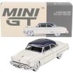 Mini GT 1/64 Scale Lincoln Capri 1954 Arctic White/Atlantic Blue (LHD) Die Cast Model