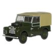 Oxford Diecast 1/76 Scale Land Rover Series I 88'' Canvas Bronze Green Die Cast Model