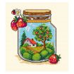 Orchidea Summer Jar Counted Cross Stitch Kit