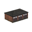Hornby Skaledale Triple Garage OO Gauge Model Railway 