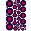 RAF Roundels low vis (Blue, Red)