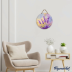 Figured'Art Lavender Hanging Wood Slice Painting By Numbers Kit