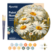 Figured'Art Daisies Hanging Wood Slice Painting By Numbers Kit