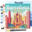 Figured'Art Barcelona Framed Canvas Painting By Numbers Kit