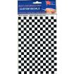 Vinyl Squares Chequer Pattern Black White