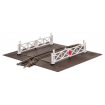Peco Curved (No.2 Rad.) Level Crossing complete with 2 ramps & 4 gates OO Gauge