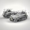 Takom 1/35 Scale German Army SdKfz 250/3 "Greif" Rommel's WWII Half-Track Vehicle Model Kit