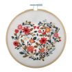 Trimits Floral Heart Embroidery Hoop Kit