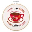 Trimits I Love Coffee Embroidery Hoop Kit