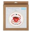 Trimits I Love Coffee Embroidery Hoop Kit