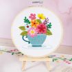Trimits Spring Floral Embroidery Hoop Kit