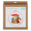 Trimits Toadstool Squirrel Embroidery Hoop Kit