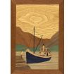 Clyde Puffer Traditional Marquetry Craft Kit 260x188mm