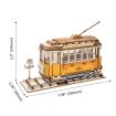Rolife Retro Tramcar Wooden Model Kit