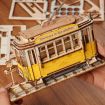 Rolife Retro Tramcar Wooden Model Kit