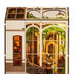 Rolife Holiday Café 3D Wooden DIY Miniature House Book Nook