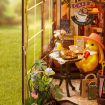 Rolife Holiday Café 3D Wooden DIY Miniature House Book Nook