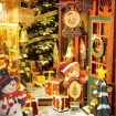 Rolife Christmas Street 3D Wooden DIY Miniature House Book Nook