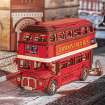 Rolife London Tour Bus Wooden Model Kit