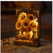 Rowood Golden Sunflower Wall Art 3D Wooden Puzzle Model Kit