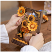 Rowood Golden Sunflower Wall Art 3D Wooden Puzzle Model Kit