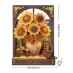 Rowood Golden Sunflower Wall Art 3D Wooden Puzzle Model Kit