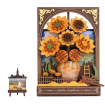 Rowood Golden Sunflower Wall Art 3D Wooden Puzzle Model Kit
