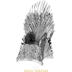 Game of Thrones Iron Throne 3D Metal Model
