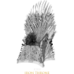 Metal Earth Game of Thrones Iron Throne 3D Metal Model Kit