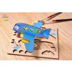 UGears 3D Colouring Aeroplane Wooden Model Kit