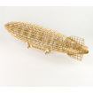 DW 1/408 Scale Hindenburg Zeppelin and Dust Cover Wooden Model Kit