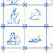 Delft Tile Wallpaper for 12th Scale Dolls House