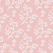 Julia Pink on White Wallpaper for 12th Scale Dolls House