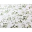 Toile de Jouy Green Wallpaper for 12th Scale Dolls House