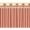 Majestic Red and Cream Wallpaper for 12th Scale Dolls House