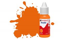 Humbrol Acrylic Dropper Bottles 14ml - Gloss - Orange