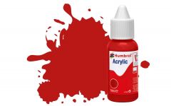 Humbrol Acrylic Dropper Bottles 14ml - Matt - Scarlet