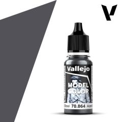 Vallejo Model Color 17ml  Metallic Natural Steel