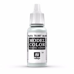 Vallejo Model Color 17ml  Metallic Silver