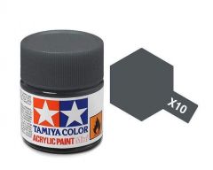 Tamiya Acrylic Gloss Paint (10ml) - Gun Metal