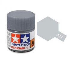 Tamiya Acrylic Gloss Paint (10ml) - Chrome Silver