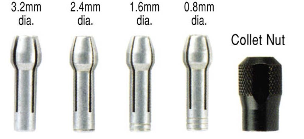 Dremel - 4 Collets and Nut Kit