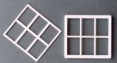 6-pane Georgian Style Dormer Window for 1/24th Scale Dolls House